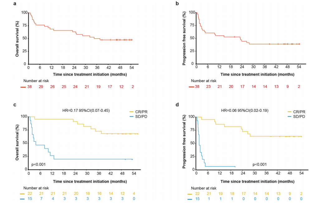 图2. 研究者评估生存结果