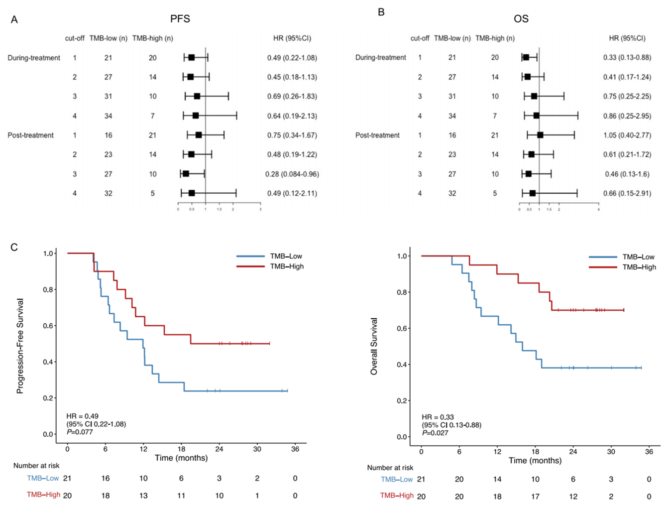 bTMB预测生存分析