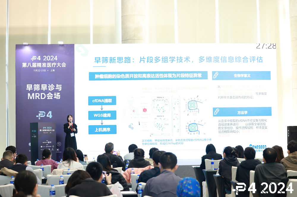 37000vip威尼斯早筛事业部总监杨珊珊博士发表《多癌早筛产品的突破性探索：从创新到审批》主题演讲